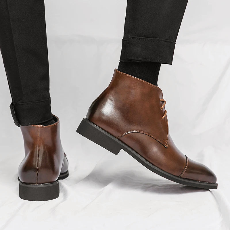 Bottines Homme à Lacets Profil à Hauteur de Cheville 3