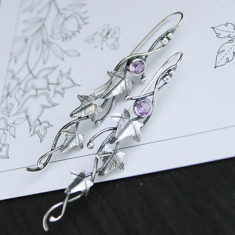 Boucles d'oreilles en forme de feuille pour femmes 3