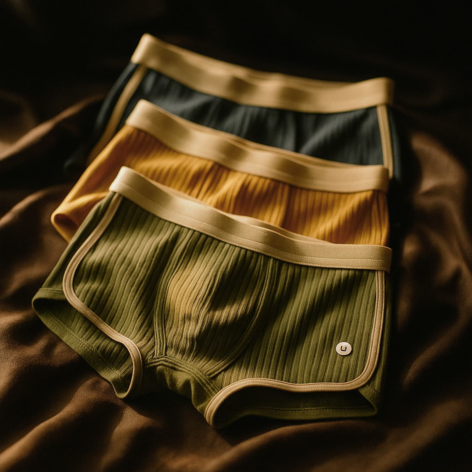 Boxers Pour Hommes Ajustés Avec Texture Côtelée 1