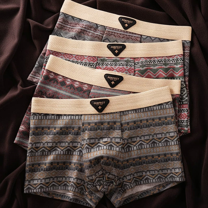 Boxers pour hommes à motifs géométriques 0