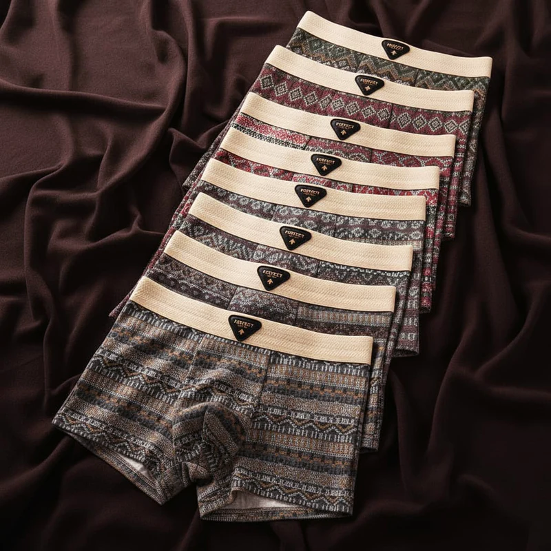 Boxers pour hommes à motifs géométriques 6