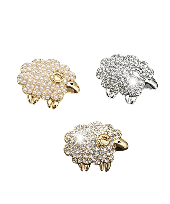 Broche Femme Motif Mouton Raffiné 4