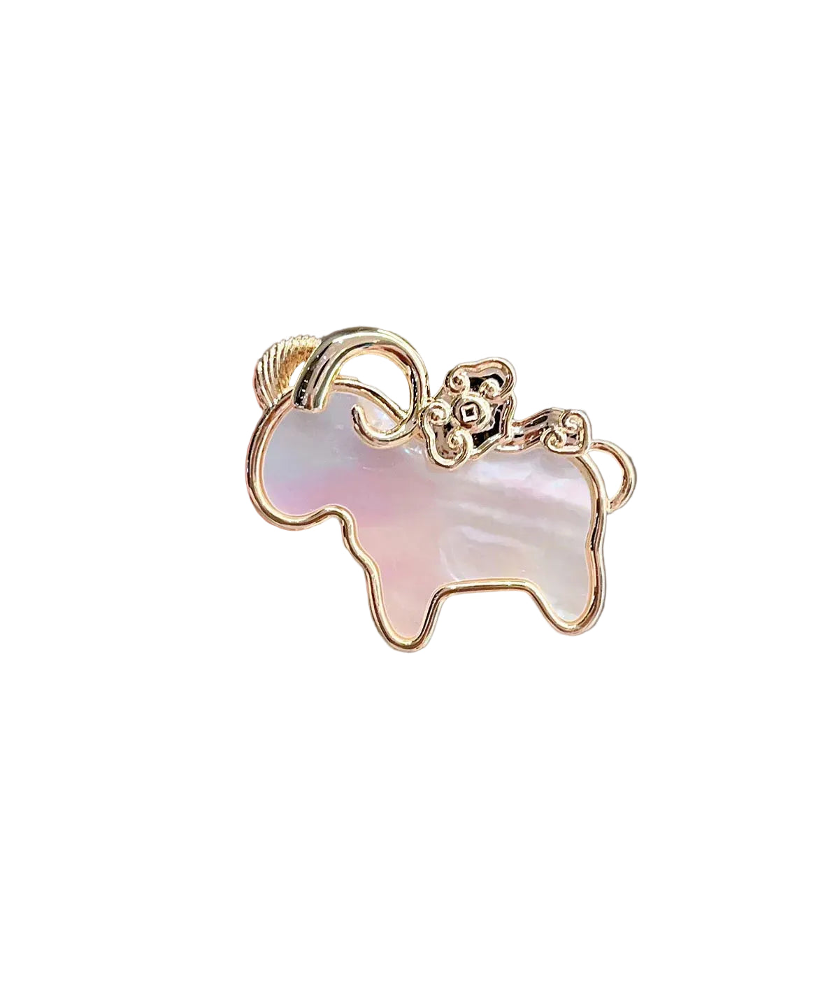Broche Femme Originale en Forme de Chèvre pour Vêtement 0