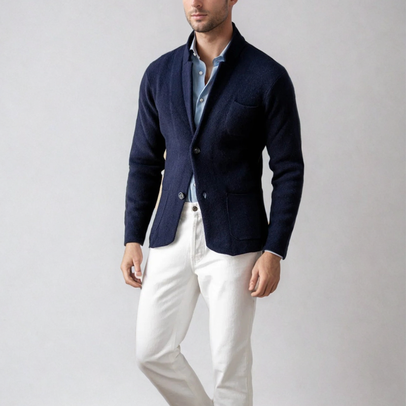 Cardigan pour hommes moderne en tricot décontracté 2