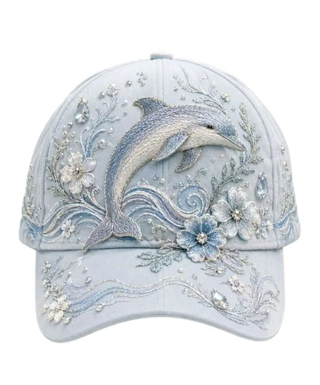 Casquette Baseball Homme Motif Baleine Bleue Classique 1