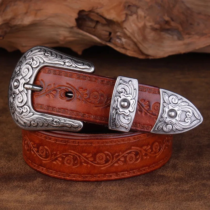Ceinture Western à Boucle en Acier 2