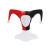 Chapeau de Cosplay Bouffon pour Femme Bicolore Noir et Rouge 2