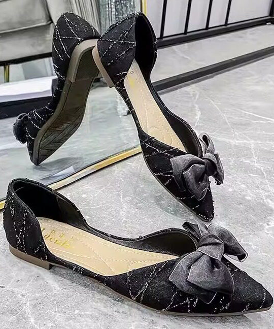 Chaussures Plates Femme avec Nœud 3