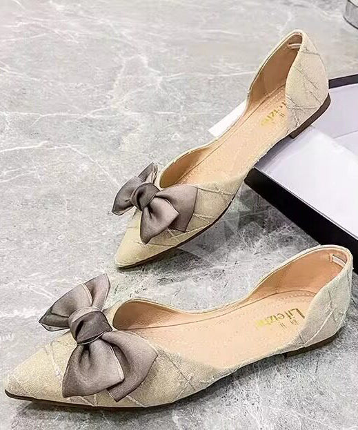 Chaussures Plates Femme avec Nœud 4