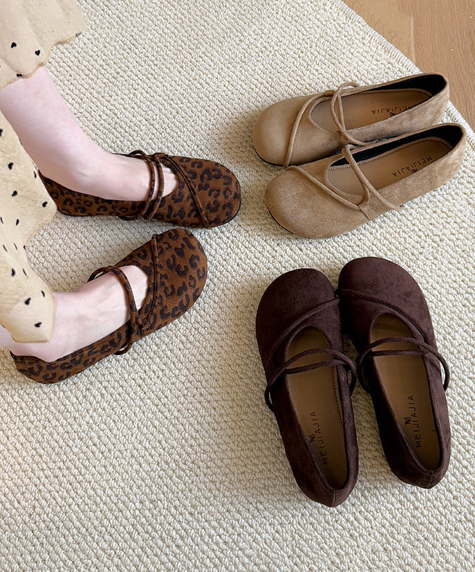 Chaussures Plates Femme avec Sangle Croisée 3