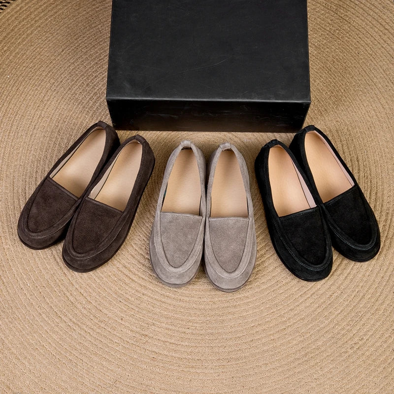 Chaussures d'hiver pour femmes Mocassins à talons bas 0