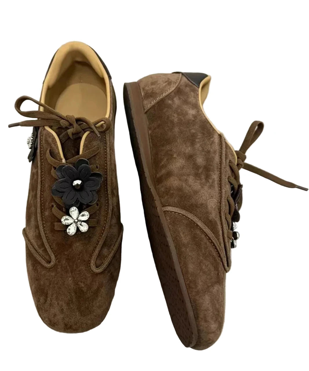 Chaussures plates décontractées à lacets pour femmes 0