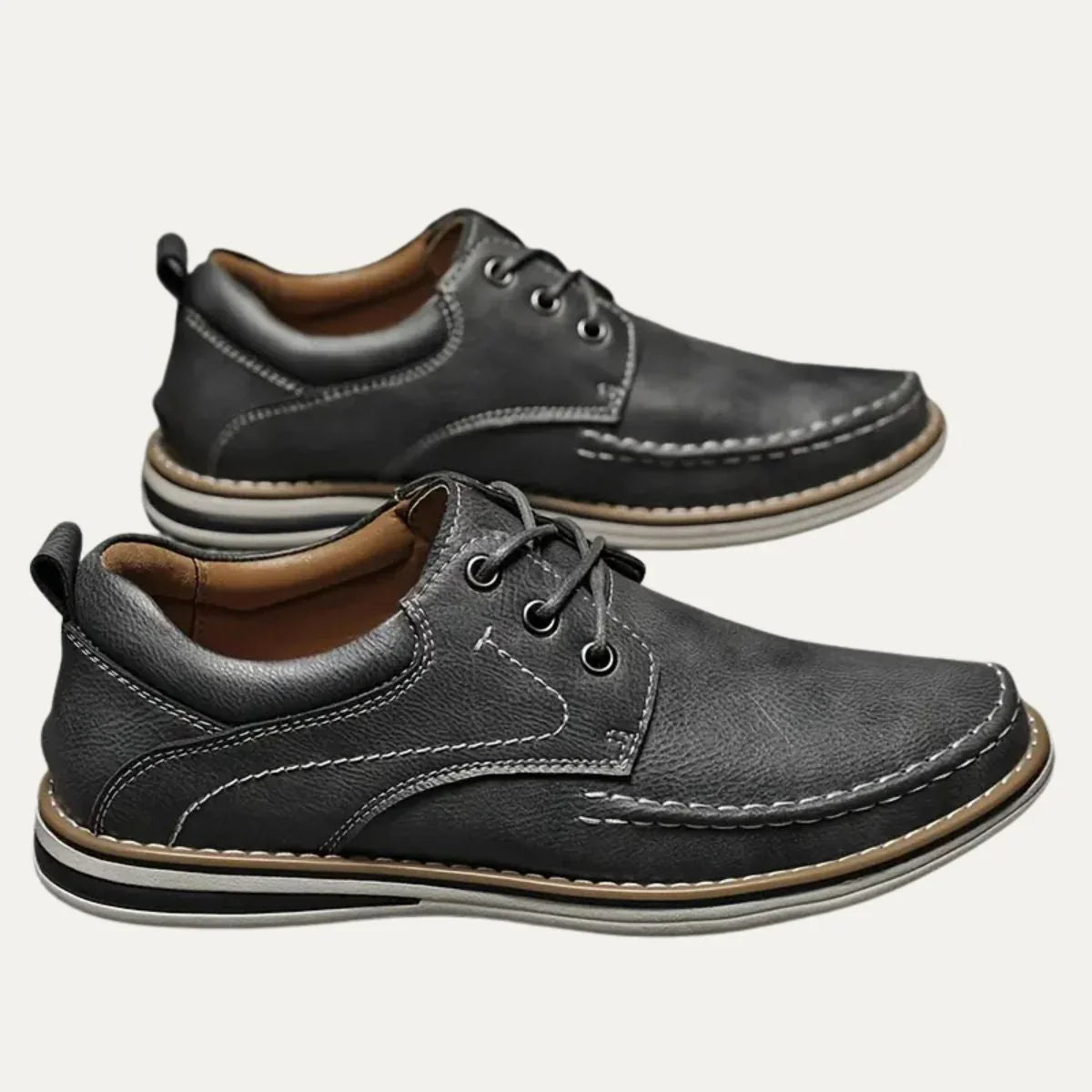 Chaussures pour hommes en cuir avec soutien 3
