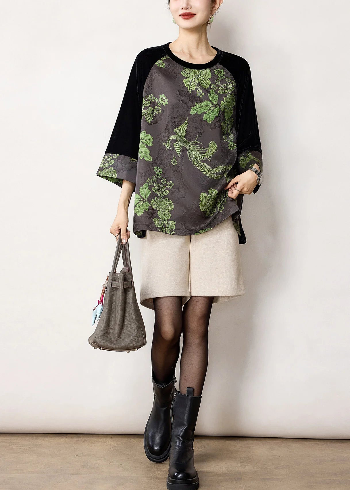 Chemise Femme Style Bohème Patchwork Automne 4