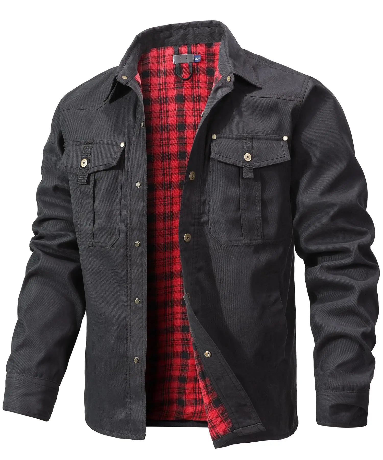 Chemise Homme à Manches Longues en Flanelle Tissu Respirant 11