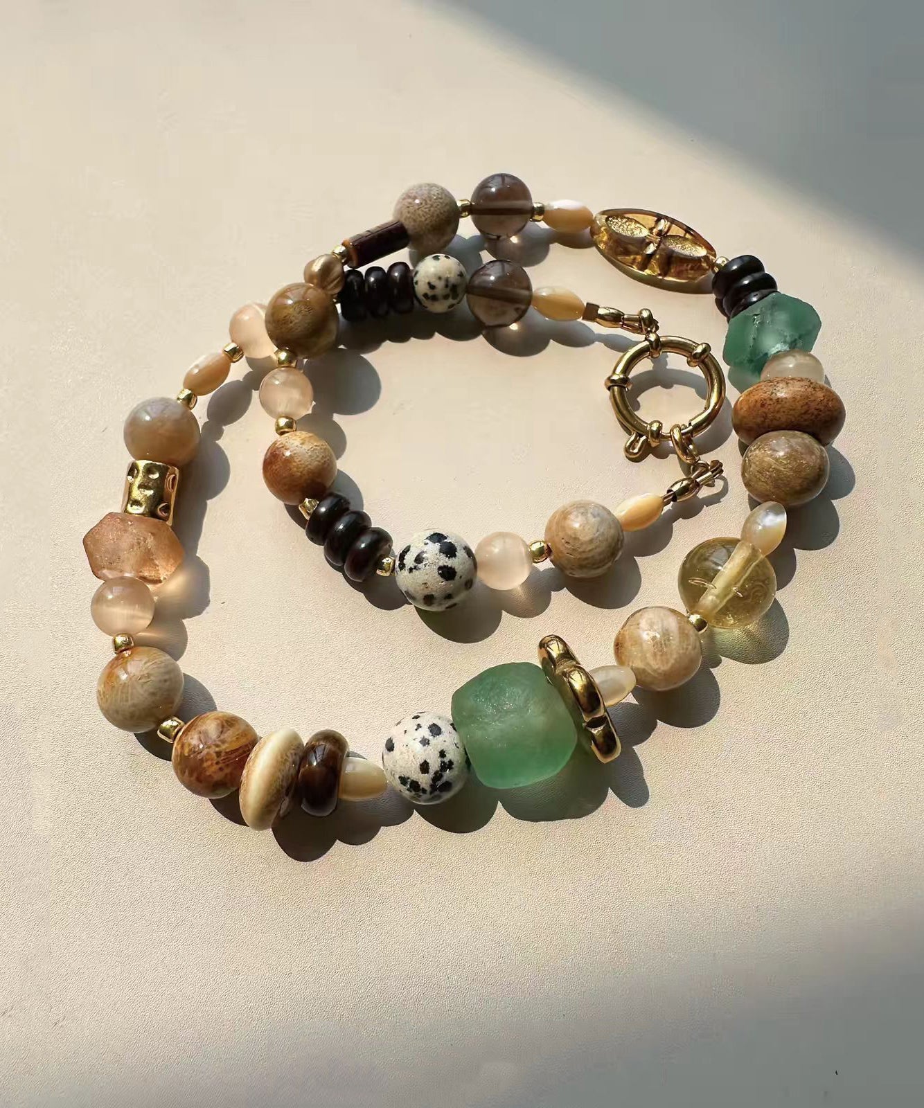 Collier Femme Bohème Multicolore en Perles Naturelles 1