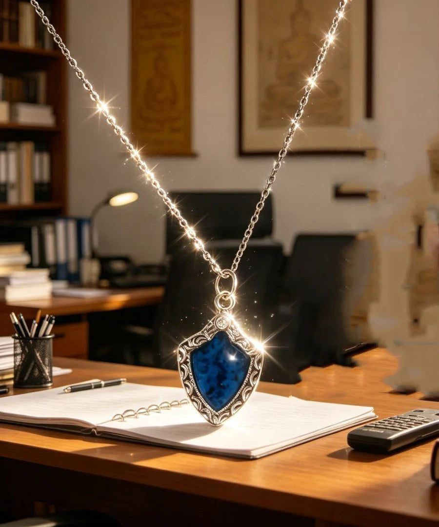 Collier Femme Pendentif Fantaisie Bleu Design Élégant 0