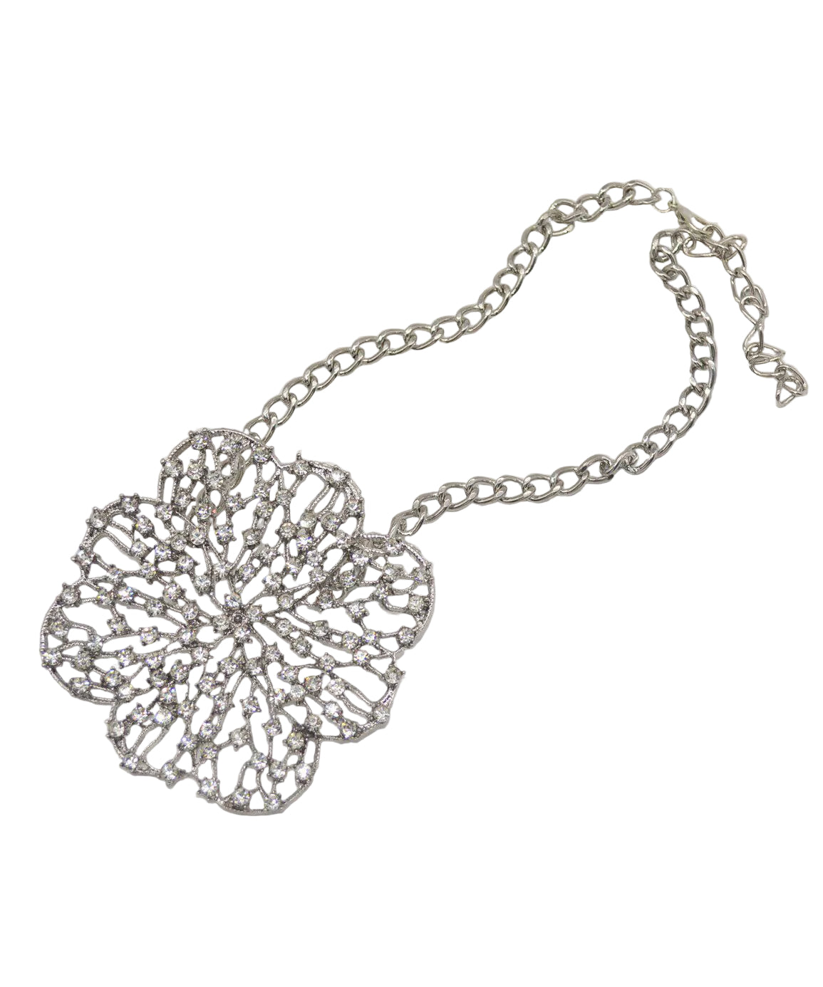 Collier Femme Pendentif Floral Ajouré Style Boho 4