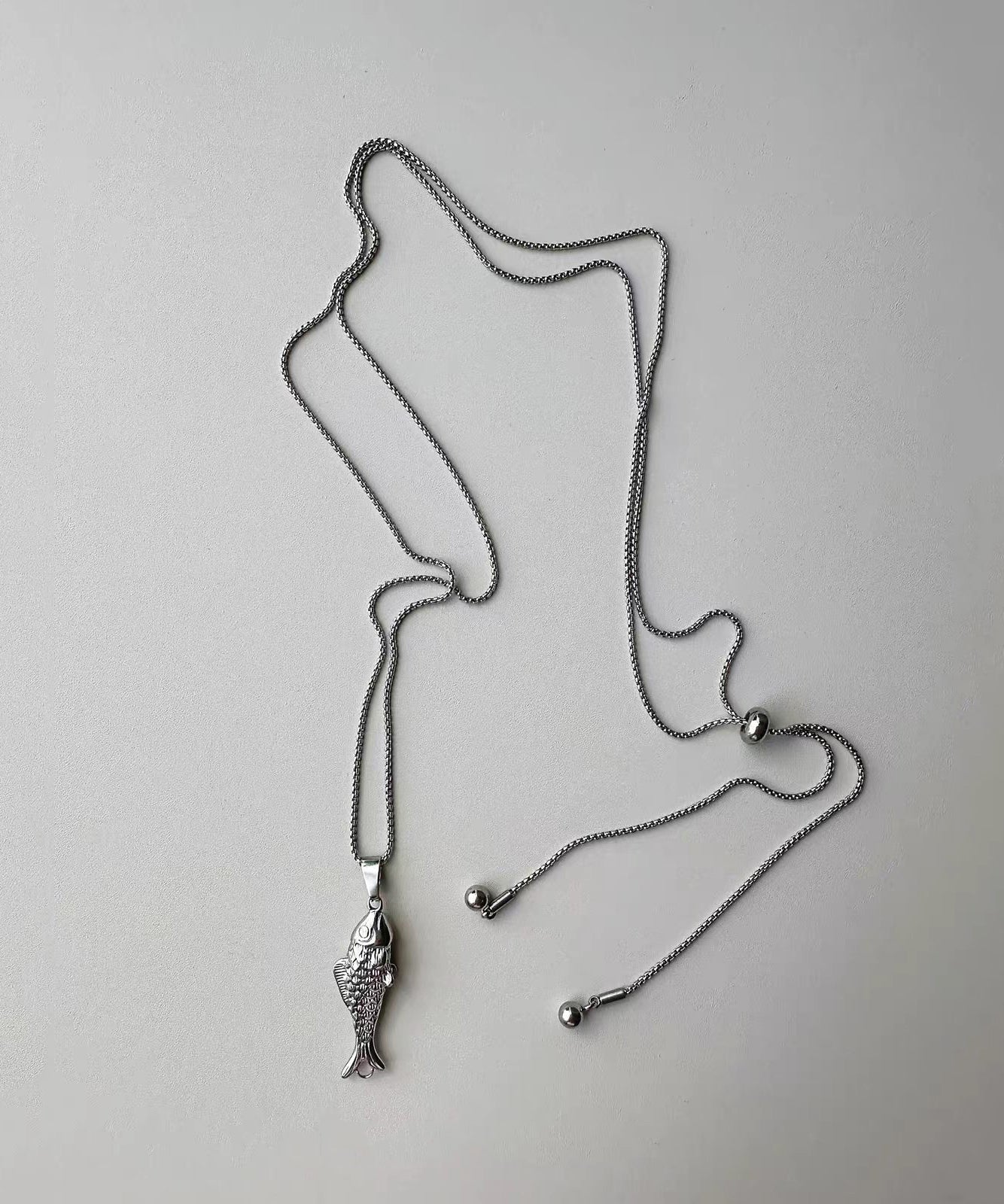 Collier Femme Style Boho Lariat Petit Poisson 3