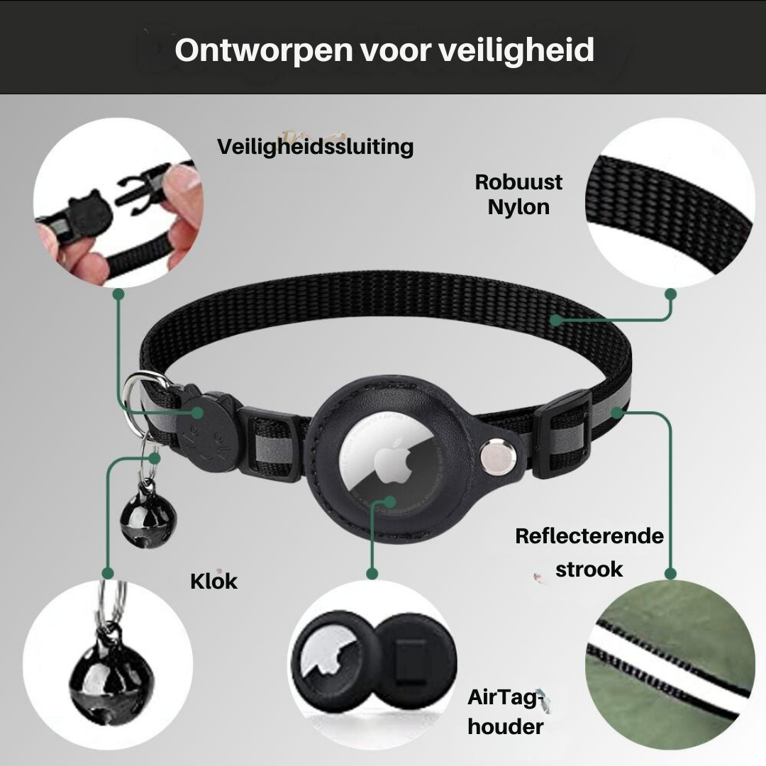 Collier GPS pour Chat avec Design Réfléchissant 3