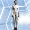 Combinaison Femme Cosplay Robot Futuriste à Fermeture Éclair 2