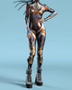 Combinaison Pantalon Femme Style Cyber Punk Original 13