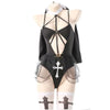 Costume Femme Body Croisé Uniforme de Couvent pour Événements Costumés 0