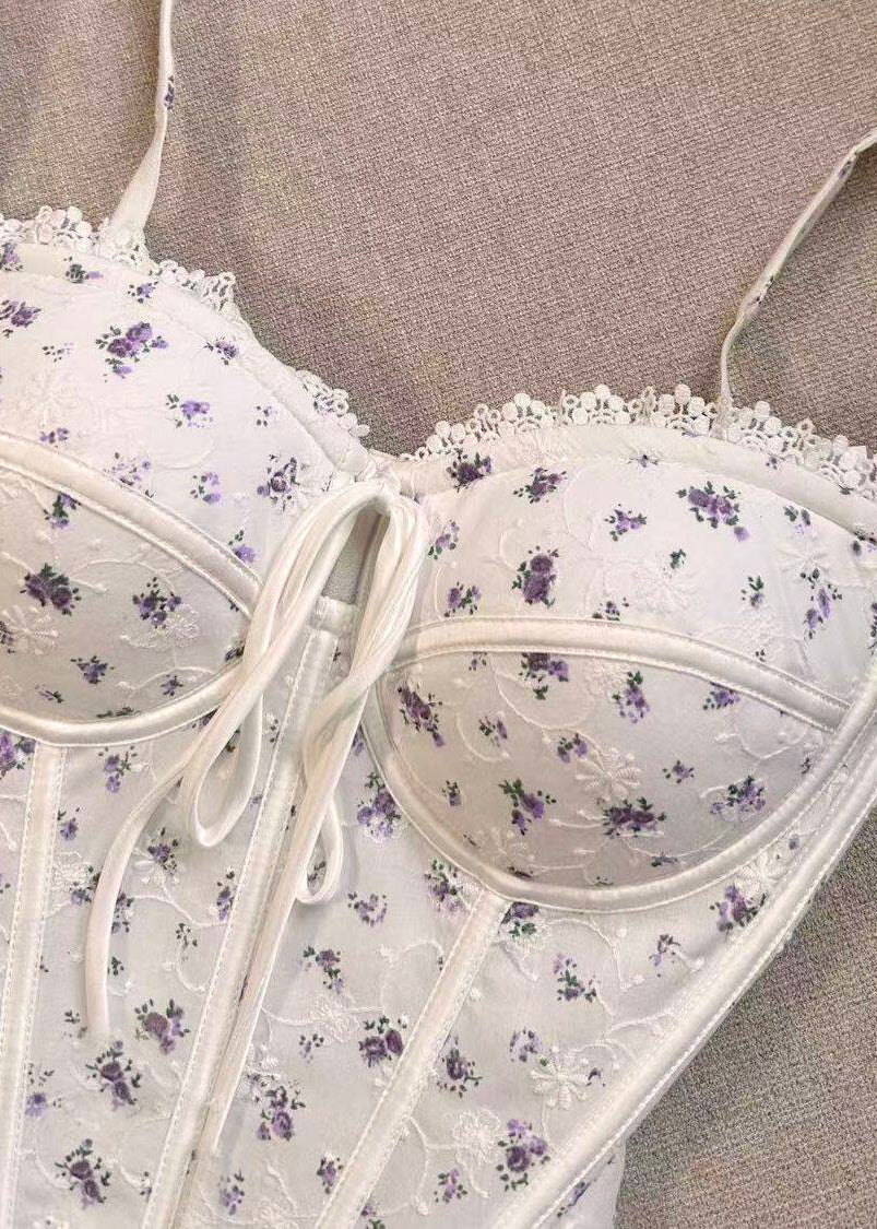 Débardeur Femme Imprimé à Lacets Style Estival 3