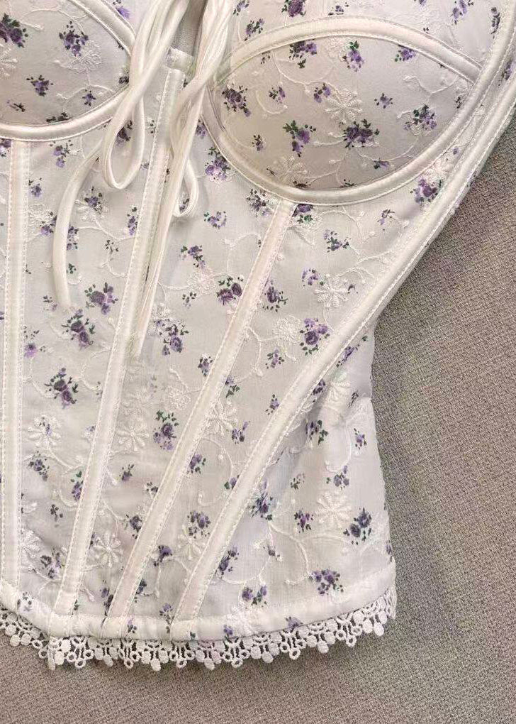Débardeur Femme Imprimé à Lacets Style Estival 4