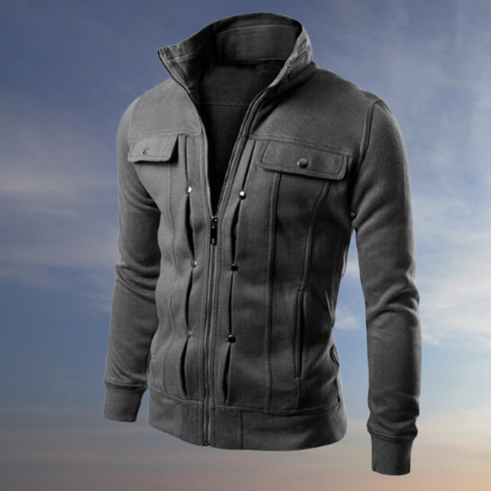 Variant image for Veste Homme Élégante Ajustée en Polyester et Coton-25