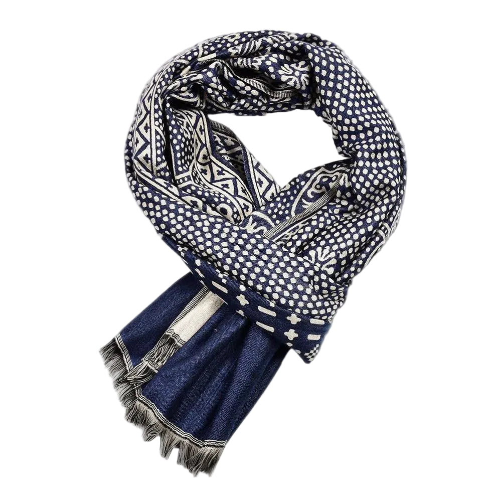 Écharpe en Coton Unisexe avec Motif Distinctif 0