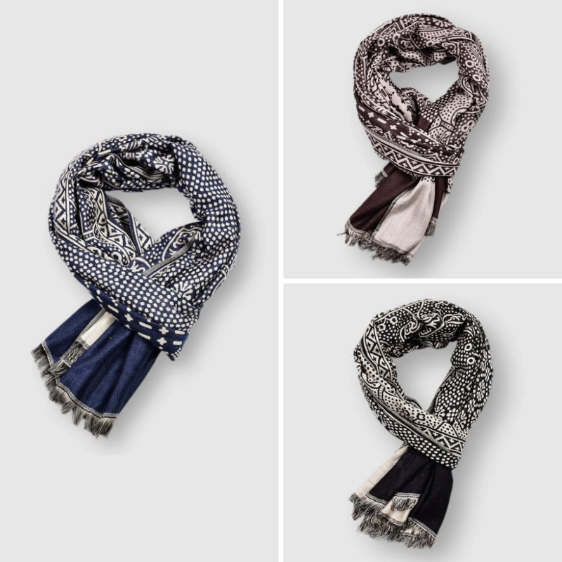 Écharpe en Coton Unisexe avec Motif Distinctif 4