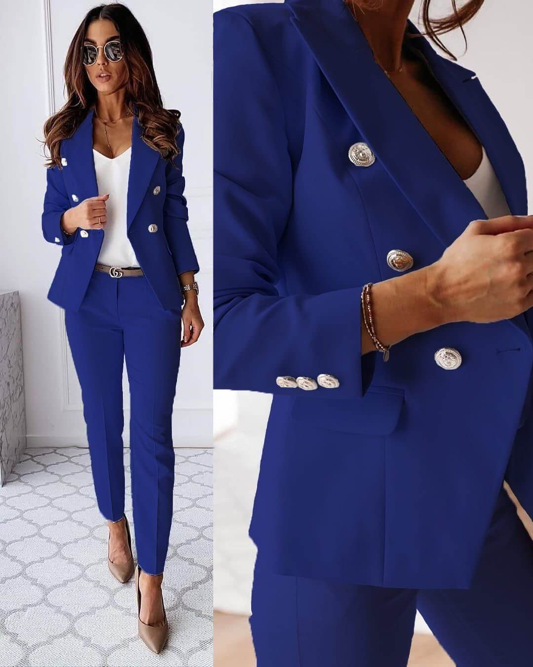 Ensemble Blazer Femme Chic 4