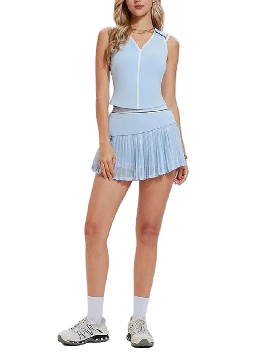 Ensemble Décontracté Femme Short Intégré Sans Manches 0