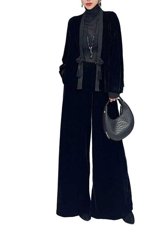 Ensemble Femme Deux Pièces Chic avec Col en V 0