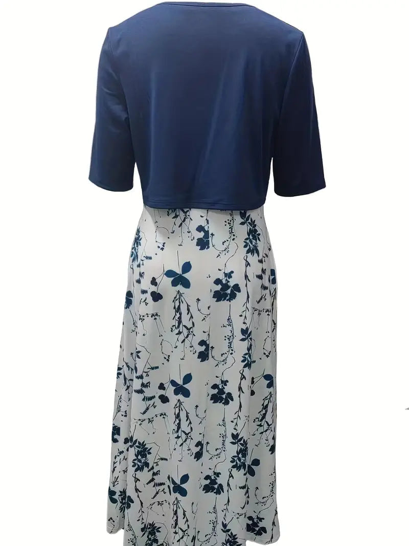 Ensemble Femme Robe Fleurie avec Haut Court 7