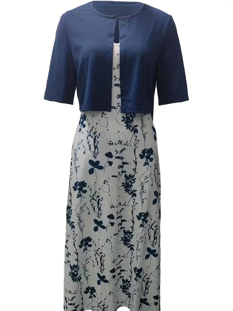 Ensemble Femme Robe Fleurie avec Haut Court 8