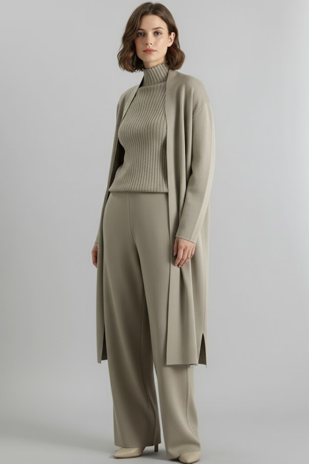 Ensemble Pantalon Trois Pièces Printemps Femme Chic 1