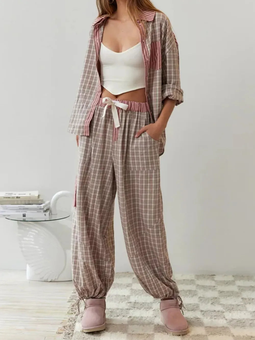 Ensemble Pyjama Femme Confortable et Élégant 4