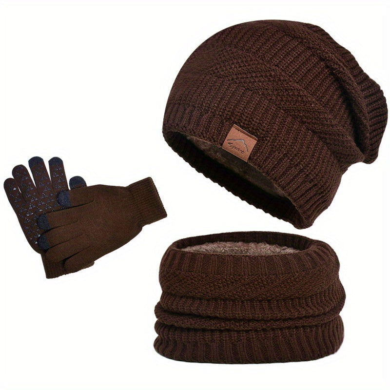 Ensemble d'Hiver 3 Pièces Décontracté pour Homme 1