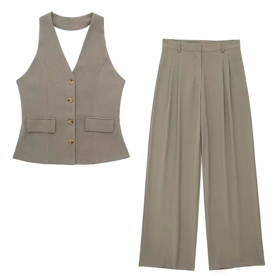 Ensemble de Pantalon et Blazer pour Femmes 10