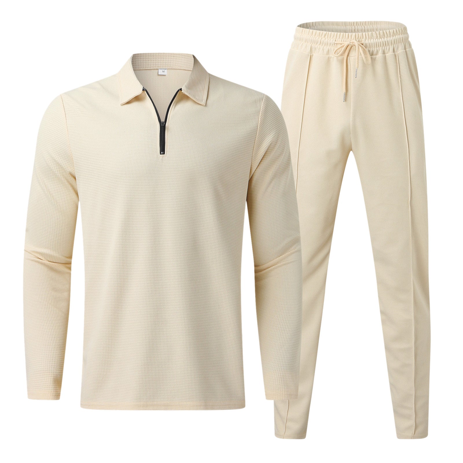 Ensemble de survêtement pour homme à manches longues et fermeture éclair 3