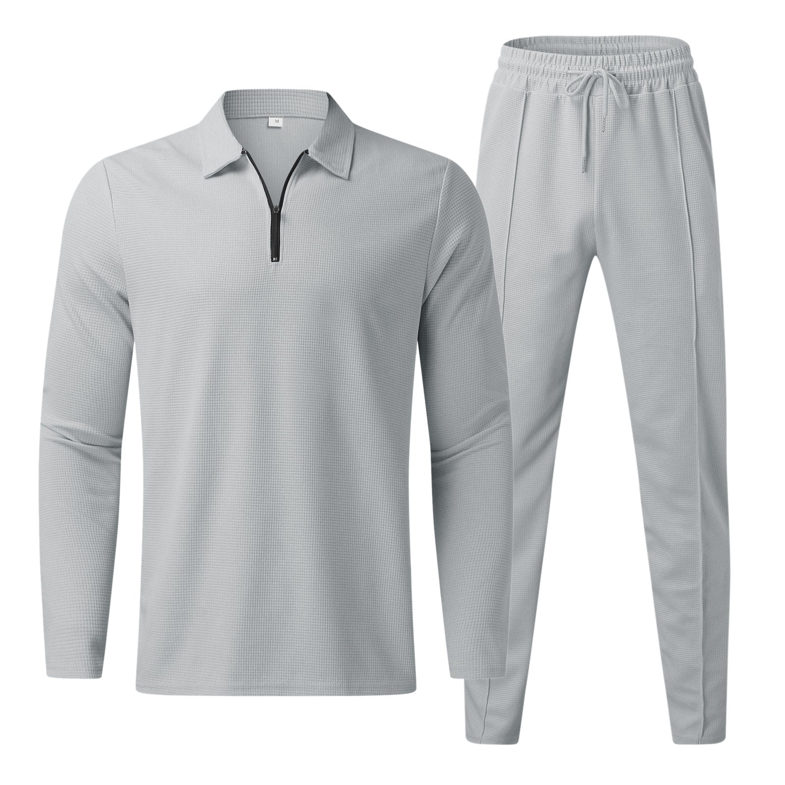 Ensemble de survêtement pour homme à manches longues et fermeture éclair 5