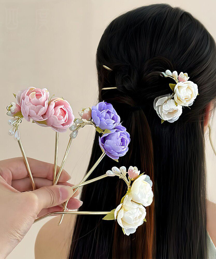 Ensemble de trois épingles à cheveux en forme de U pour femme 0