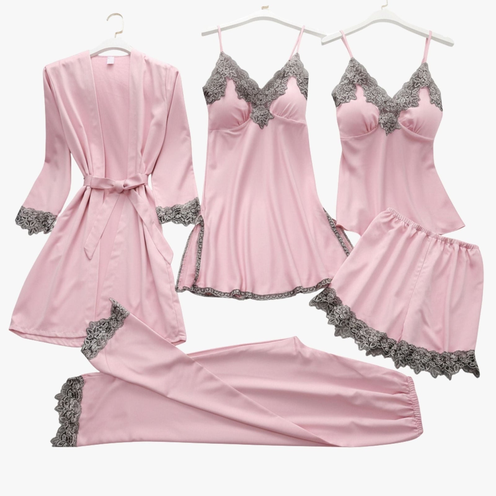 Ensemble pyjama style soie douce 0