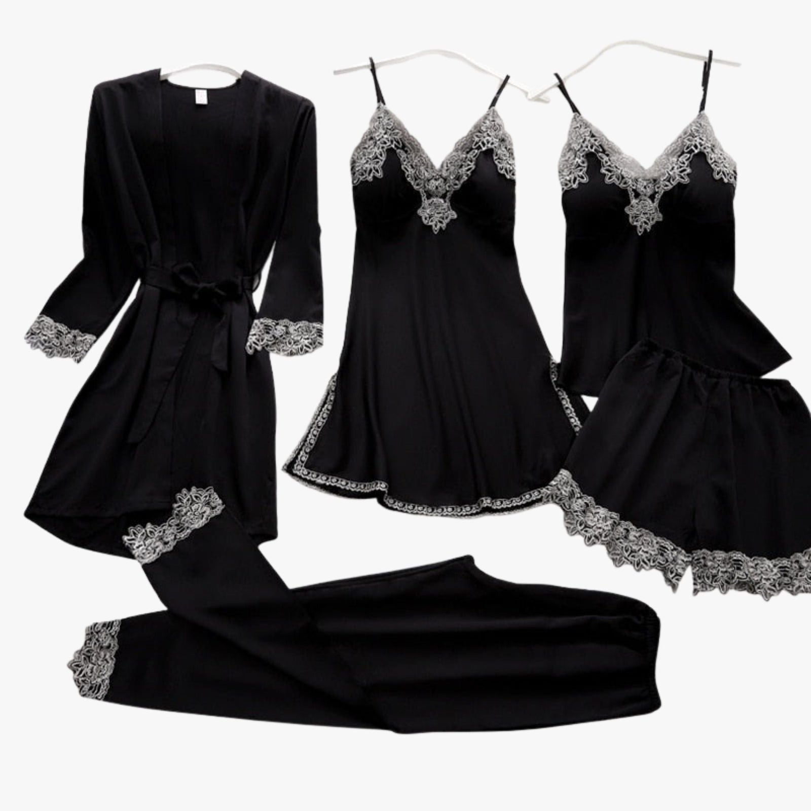 Ensemble pyjama style soie douce 6