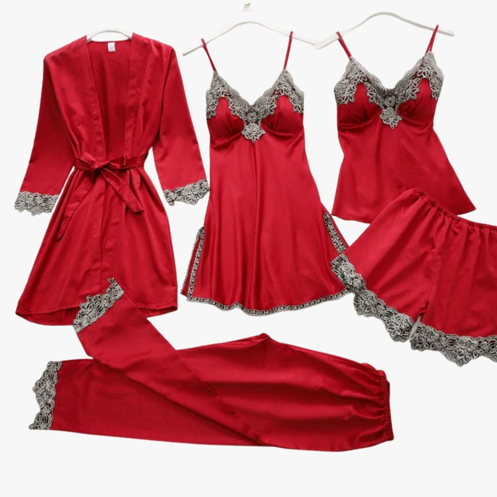 Ensemble pyjama style soie douce 7