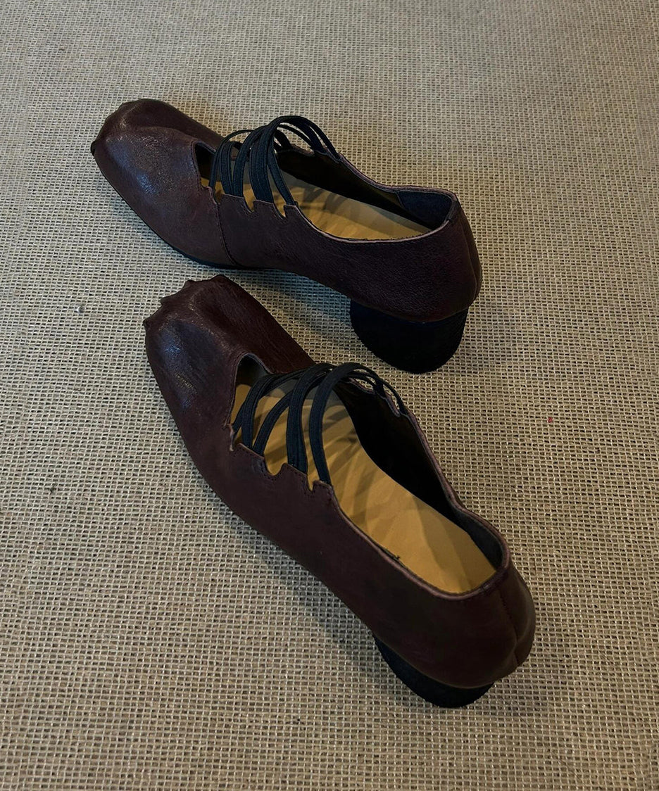 Escarpin Femme Chic et Confortable à Brides Croisées avec Talons Compensés 3