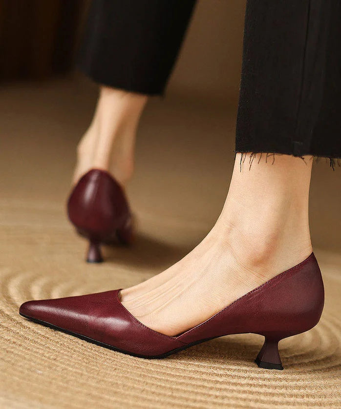 Escarpins Femme Bout Pointu Talons Chaton 2
