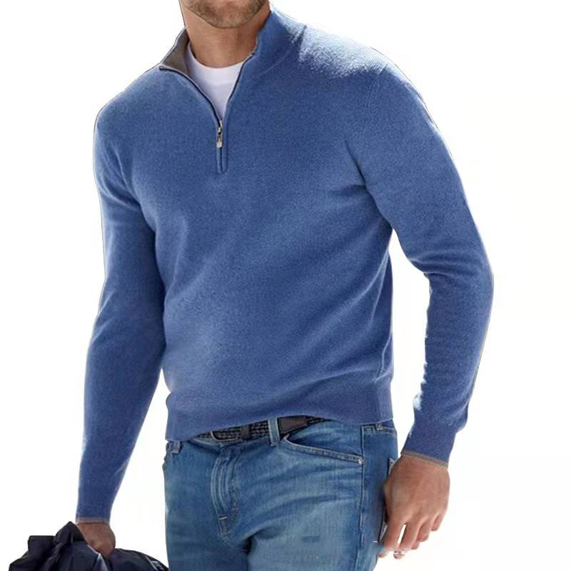 Pull Homme Hiver Manches Longues Tricot Polyvalent 100% Acrylique-3